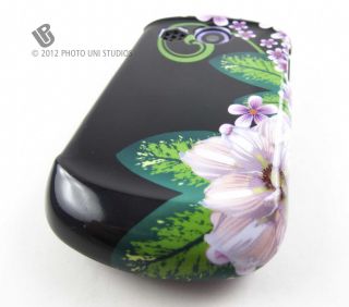  & BLACK FLOWERS HARD SHELL CASE COVER PANTECH SWIFT PHONE ACCESSORY