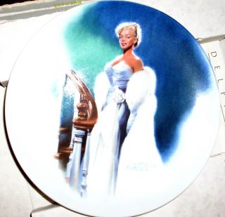 ESTATE SALE  BRADFORD EXCHANGE MARILYN MONROE IN ALL ABOUT EVE PLATE