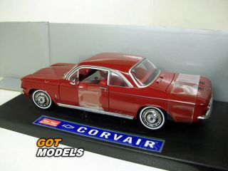 1963 Chevrolet Corvair 1 18 Scale Model Car in Red