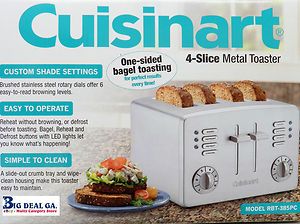 Cuisinart 4 Slice Stainless Steel Toaster RBT 385pc