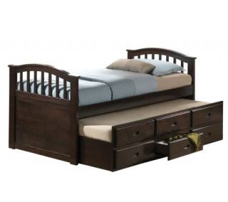 San Marino Dk Walnut Finish Twin Bed/Trundle byAcme Furniture 