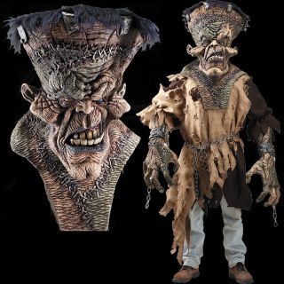 Huge Extreme Adult Frankenstein Halloween Mask Costume
