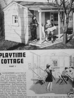 You Can Build The Playtime Cottage Play House Plans