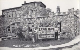Cross Village Michigan Legs Inn Postcard