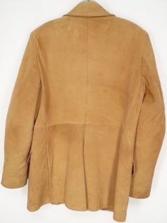 USA Vintage Cresco® Suede Doeskin Leather Blazer Coat Jacket Tan XS