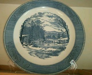 Currier and Ives Royal China Large Serving Platter