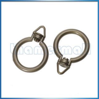 2pcs Home Window Door Shower Curtain Rod Rings with Eyelet Easy to