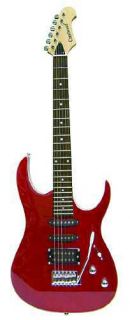 crestwood st930 transparent red electric guitar