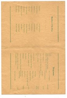 Northfield Vermont High School Graduation Program 1919