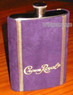 Crown Royal Stainless Steel Flask Container Whisky Whiskey Liquor