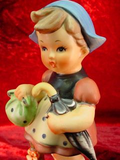 Vintage Large Wales Porcelain German Style Girl Figurine Japan Hand