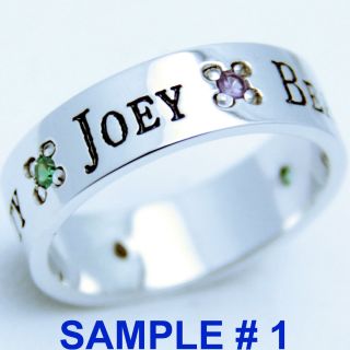 PERSONALIZED CUSTOM 925 STERLING SILVER JEWELRY MOTHER FAMILY NAMES