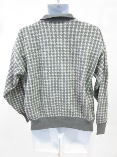 you are bidding on a countess mara men s gray white wool sweater in a
