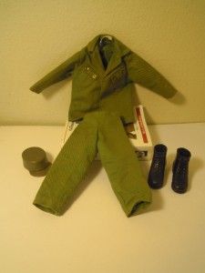 Vintage 1960s Gi Joe Hasbro Green Beret Jacket Pants Shoes and Cap