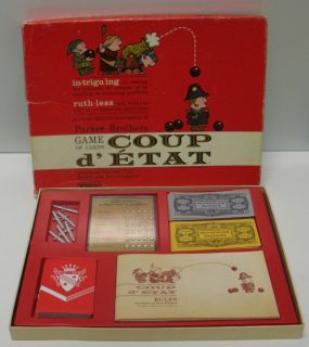 Coup DEtat 1966 Card Game Parker Brothers Complete