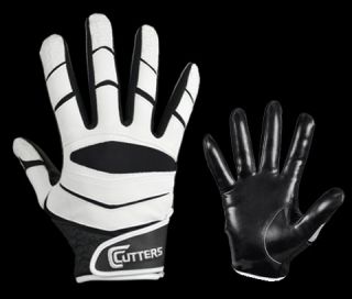 Cutters X40 Revolution C Tack Receiver Gloves White Size Large