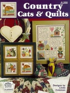Jeremiah Junction Country Cats Quilts Cross Stitch