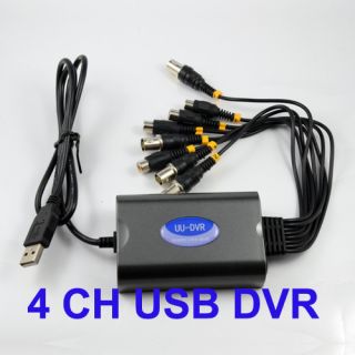 4CH USB 2 0 DVR Video Audio CCTV Capture Card D1 H 264 FULL Real time