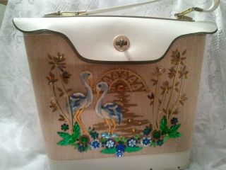 Enid Collins Style Purse with Flamingos