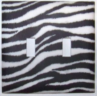 Zebra Light Switch Plates or Electrical Outlet Covers
