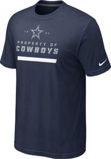 Dallas Cowboys Navy Blue Property of T Shirt Cowboys Tee