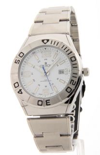 Mens Croton Steel Date 5ATM New Watch CA301237SSDW Casual