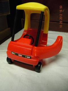 Little Tikes Cozy Coupe Car Dollhouse Size Red Yellow