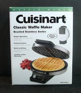 CUISINART CLASSIC 7  DIA WAFFLE MAKER, BRUSHED STAINLESS STEEL SERIES