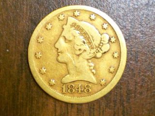  COIN**1848 D $5 LIBERTY GOLD DAHLONEGA NICE TYPE COIN #B87