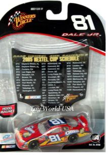 Dale Earnhardt Jr 81 2005 Nextel Cup Schedule Hood w C