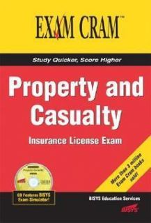  and Casualty Insurance License Exam Cram New 0789732645