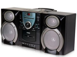 Coby CXCD400 Mini Hi Fi CD/Cassette AM/FM Player/Recorde r w/Detachabe