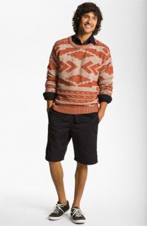 Vanguard Sweater, Denim Shirt & RVCA Shorts