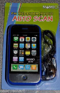 MAMBO TOY FM RECEIVER RADIO AUTO SCAN BRAND NEW IPHONE DESIGN WITH