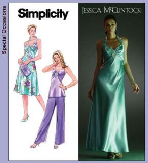 Simplicity 4481 Jessica McClintock Prom/Evening Gowns 6 12 or 14 20