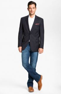 John Varvatos Star USA Wool Jacket, BOSS Black Polo & AG Jeans Straight Leg Jeans