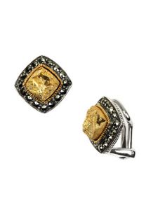 Judith Jack Semiprecious Stone Small Clip Earrings