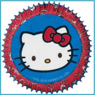 WILTON CUPCAKE LINERS BAKING CUPS HELLO KITTY 50 per pk 2 in NEW