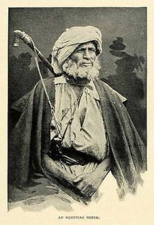 1901 Print Egyptian Skeik Elder Honorific Leader Governor Hakim