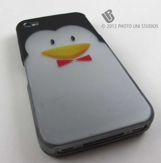  PENGUIN FACE HARD SHELL CASE COVER APPLE IPHONE 4 4s PHONE ACCESSORY