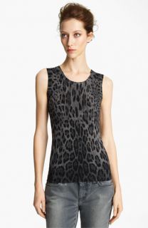 Dolce&Gabbana Leopard Print Knit Shell