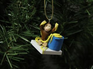 Curious George Pasta Cooking Christmas Ornament Monkey