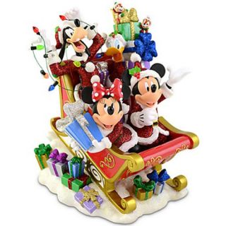 New Disney World Parks Mickey and Minnie Santa Sleigh Christmas