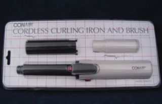 Brand New Conair Butane Portable Cordless Curls Curling Iron w Brush