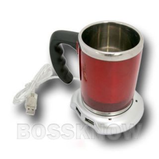 USB Hub Coffee Tea Soup Mug Cup Warmer for Office New