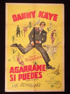 Knock on Wood Danny Kaye Argentine 1sh Poster 1954