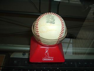  St Louis Cardinals Signed Baseball w Simmons Kessinger 9 Others