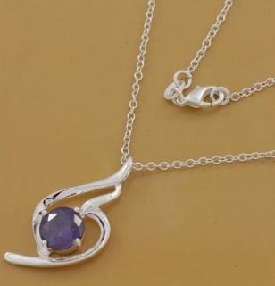 CA099 Jewelry Silver Crystal New Necklaces Pendants