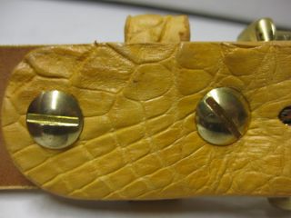 Genuine Crocodile Alligator Skin Dress Belt 1 1 4 inch for Shoes Boots