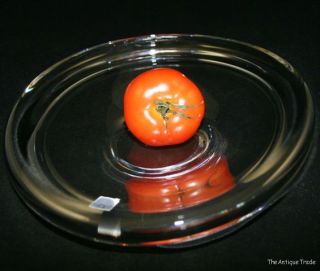 Superb British Dartington Lead Crystal Handmade Art Glass Bowl Heavy 3